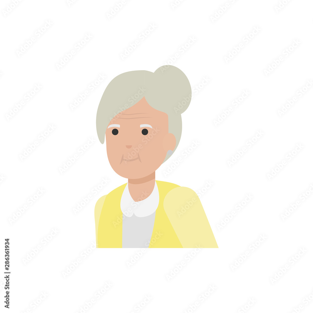 Grandmother cartoon vector design Grandmother cartoon vector design