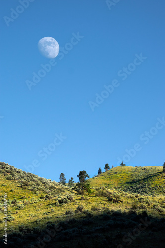 Day Moon Over Hills © FromtheWintergarden
