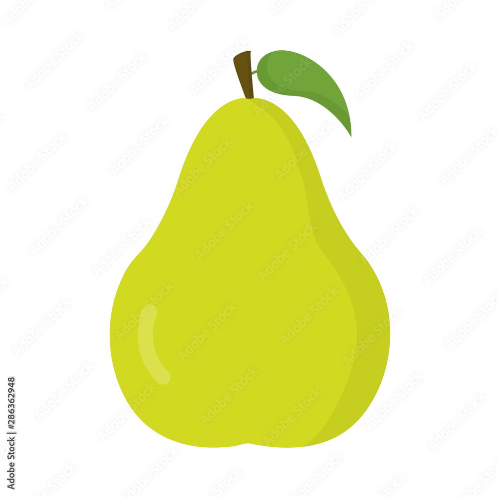 Nashi pear, fruit icon, logo isolated on white background. Flat design style. vector illustration. Nashi pear, fruit icon, logo isolated on white background. Flat design style. vector illustration.