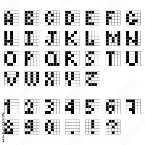 Retro pixel font