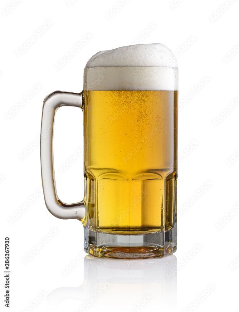 Beer glass isolated on white background Beer glass isolated on white background