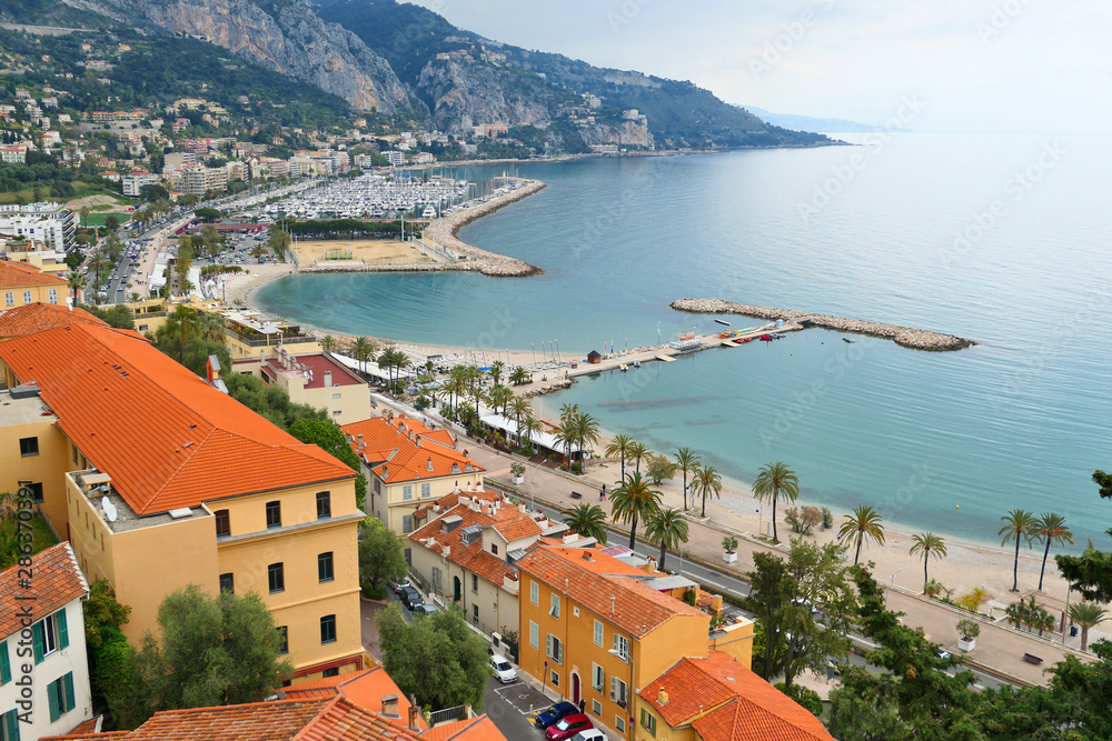 Menton, town in French Riviera Cote d'Azur.