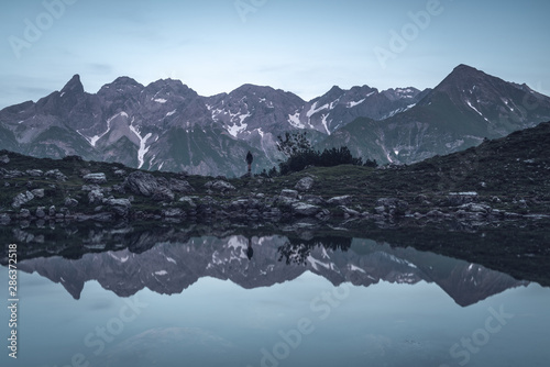 Mountain lake Guggersee in the alps © Fabian