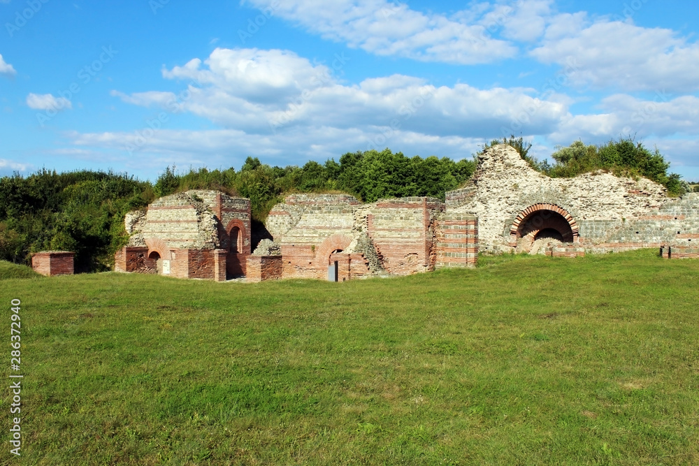 Roman palace of Felix Romuliana wall ruins (Serbia)