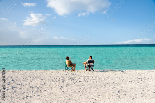 Salda lake like Maldives with white sand and turquoise colored water. photo