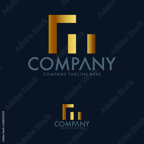 Letter FM Logo Design Template