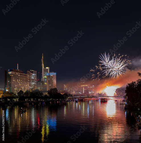 Frankfurt Firework at Museumsufer Festival 