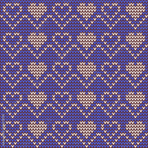Abstract seamless knitted background with hearts