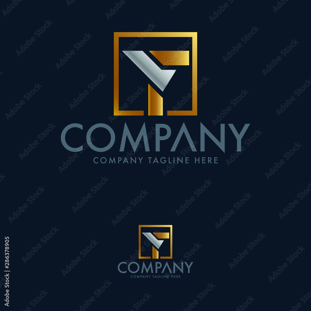 Creative letter F Y logo template Creative letter F Y logo template