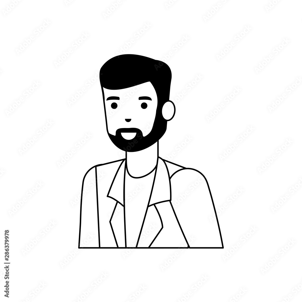 Isolated avatar man vector design Isolated avatar man vector design