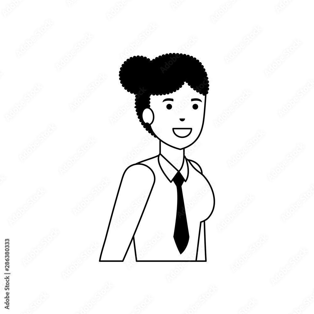 Isolated avatar woman vector design Isolated avatar woman vector design