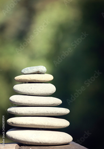 Stones that are balanced offering relaxation