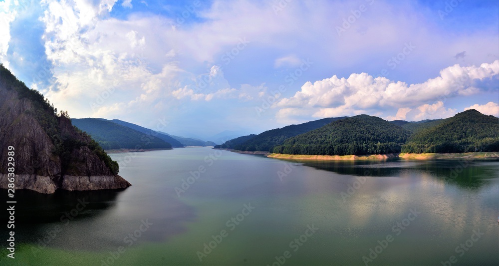 Vidraru lake from Romania