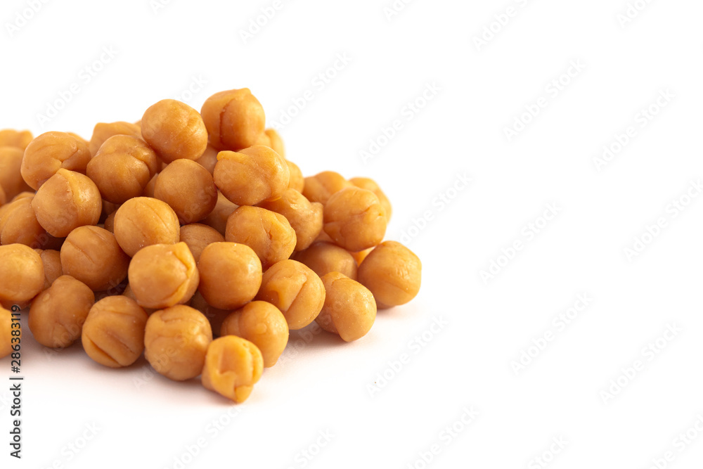 Caramel Bits Used for Baking on a White Background Caramel Bits Used for Baking on a White Background