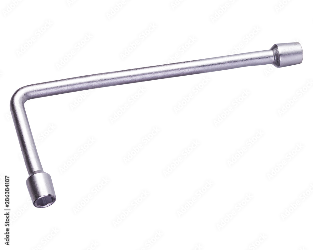 Wheel Wrench isolated on white background, hand tool Wheel Wrench isolated on white background, hand tool