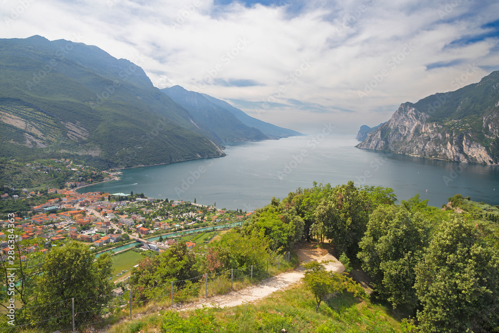The Torbole with the Lago di Garda lake.