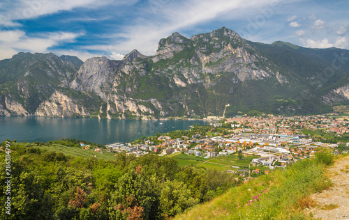 The Riva del Garda and Lago di Garda lake.