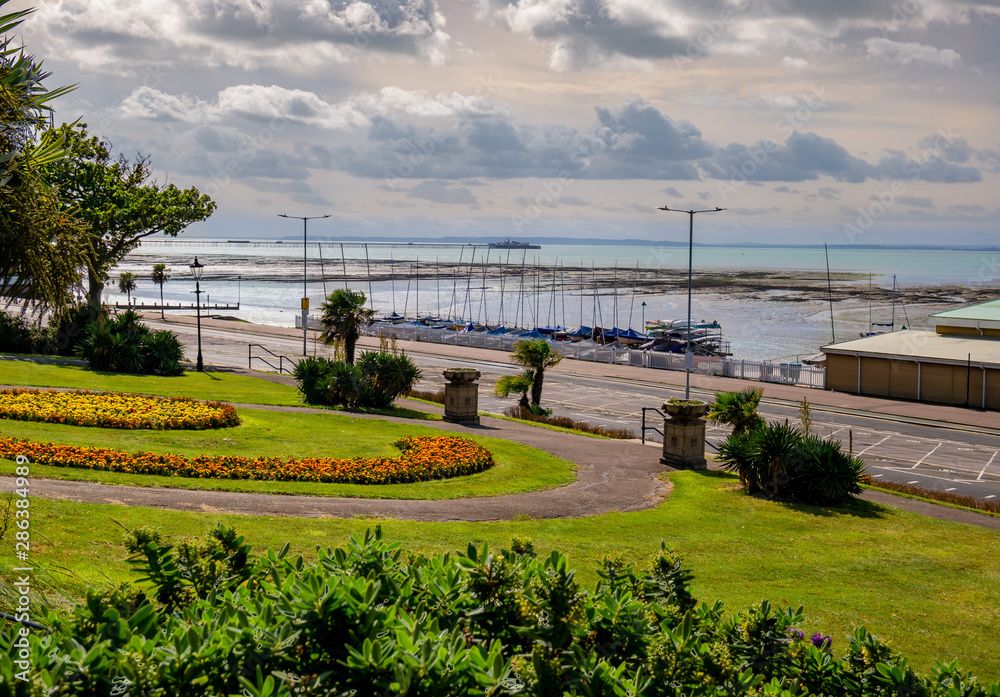 Southend on the sea on the east coast of England in summer season