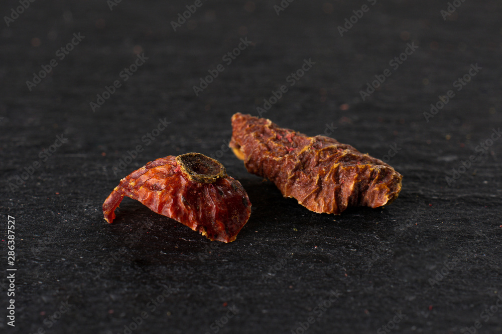 Group of two pieces of lavender strawberry ice tea on grey stone Group of two pieces of lavender strawberry ice tea on grey stone