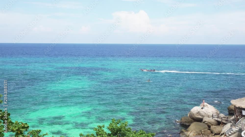 Koh Tao Island Lagoon with Crystal Turquoise Water in Thailand Koh Tao Island Lagoon with Crystal Turquoise Water in Thailand
