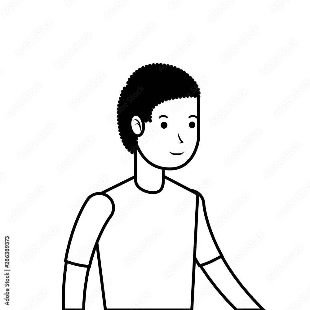 Isolated avatar man vector design Isolated avatar man vector design