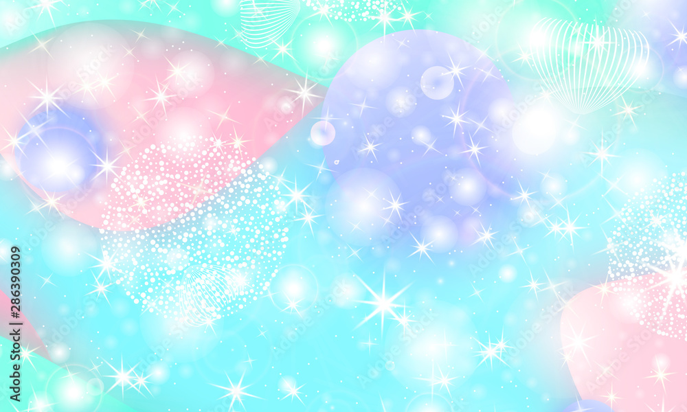 Fairy background. Unicorn pattern. Fairy background. Unicorn pattern.