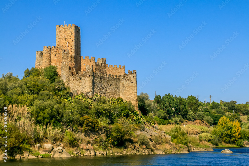 Templar Castle of Almourol in an isle- Vila Nova da Barquinha - Ribatejo - Portugal