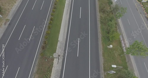 Wallpaper Mural cars on highway shot from above Torontodigital.ca