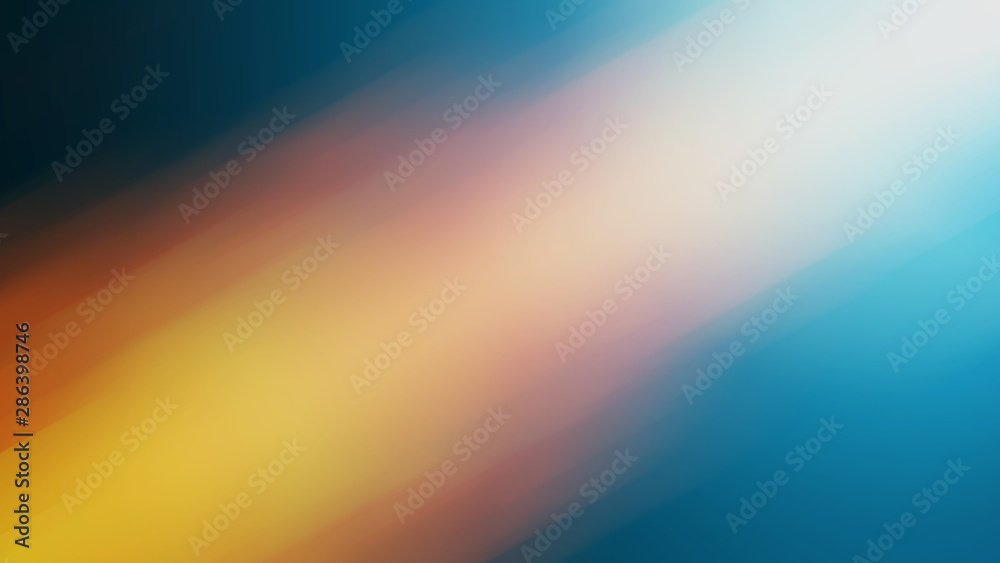 Abstract blue and orange wide background