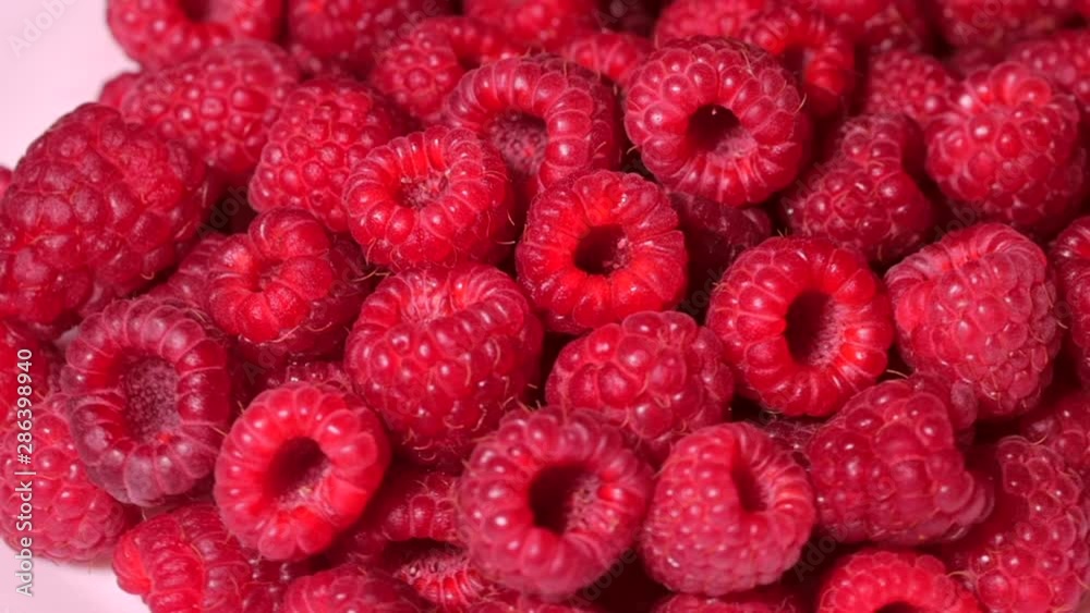 Close Up Rotation Loopable Raspberry. Fresh, Juicy Raspberry Background, Ripe. Macro Red Raspberries Fruit. Fresh Raspberry Fruits As Food Dackground. Healthy Food Organic Nutrition. Close Up Rotation Loopable Raspberry. Fresh, Juicy Raspberry Background, Ripe. Macro Red Raspberries Fruit. Fresh Raspberry Fruits As Food Dackground. Healthy Food Organic Nutrition.