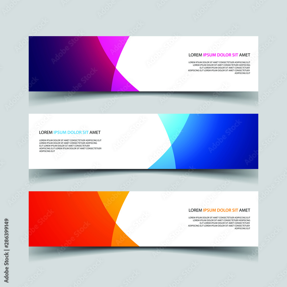 Vector Abstract design banner web template Vector Abstract design banner web template