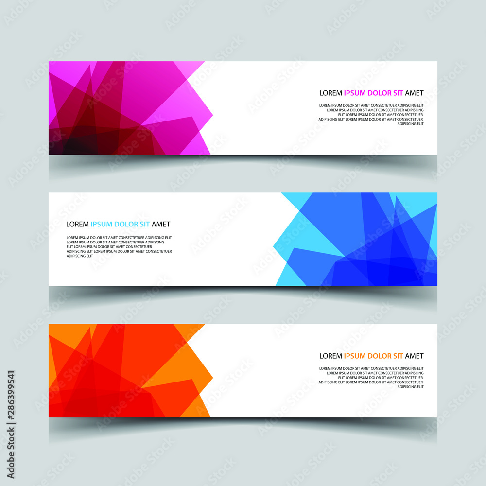 Fototapeta premium Vector Abstract design banner web template