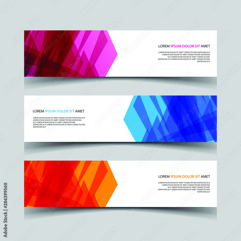 Fototapeta premium Vector Abstract design banner web template