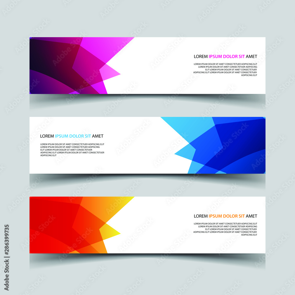 Vector Abstract design banner web template