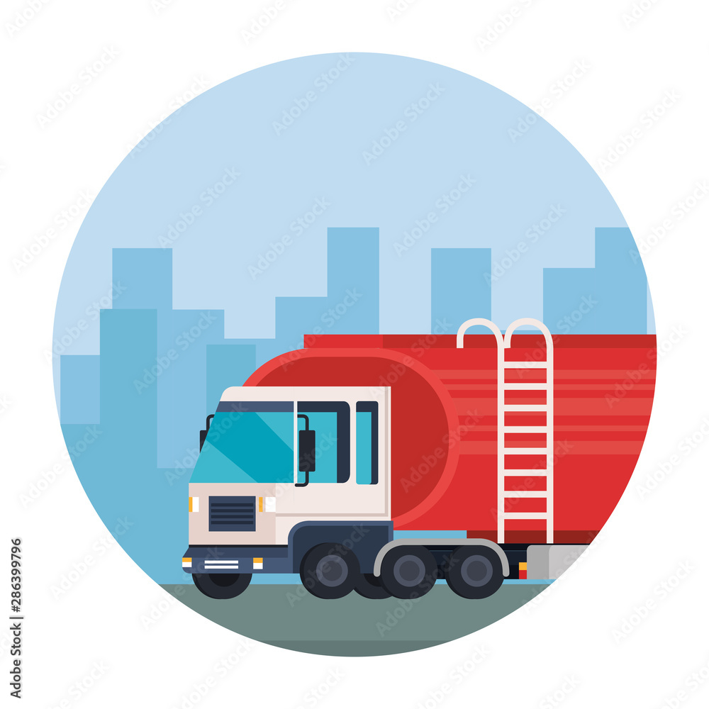 delivery service truck vehicle icon