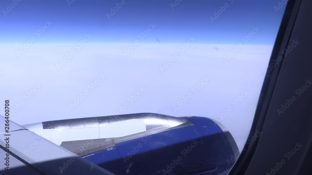 Airplane wing flying Airplane wing flying