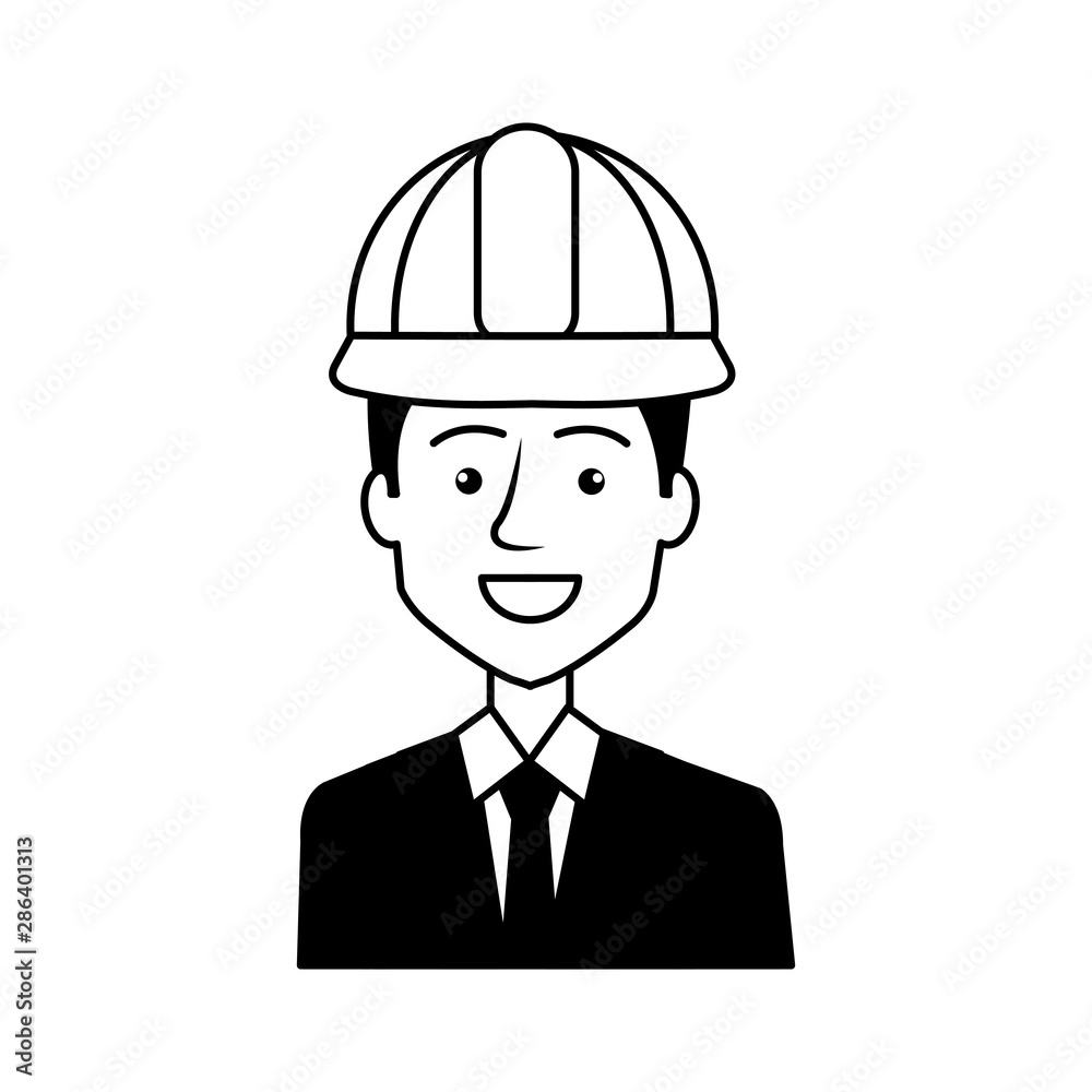 engineer with helmet avatar character