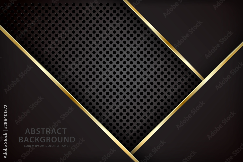 dark background with a black overlapping combination of gol stripes - obrazy, fototapety, plakaty 