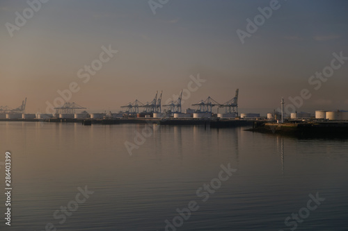 Equipment and tanks at the port of Le Havre France © Torval Mork