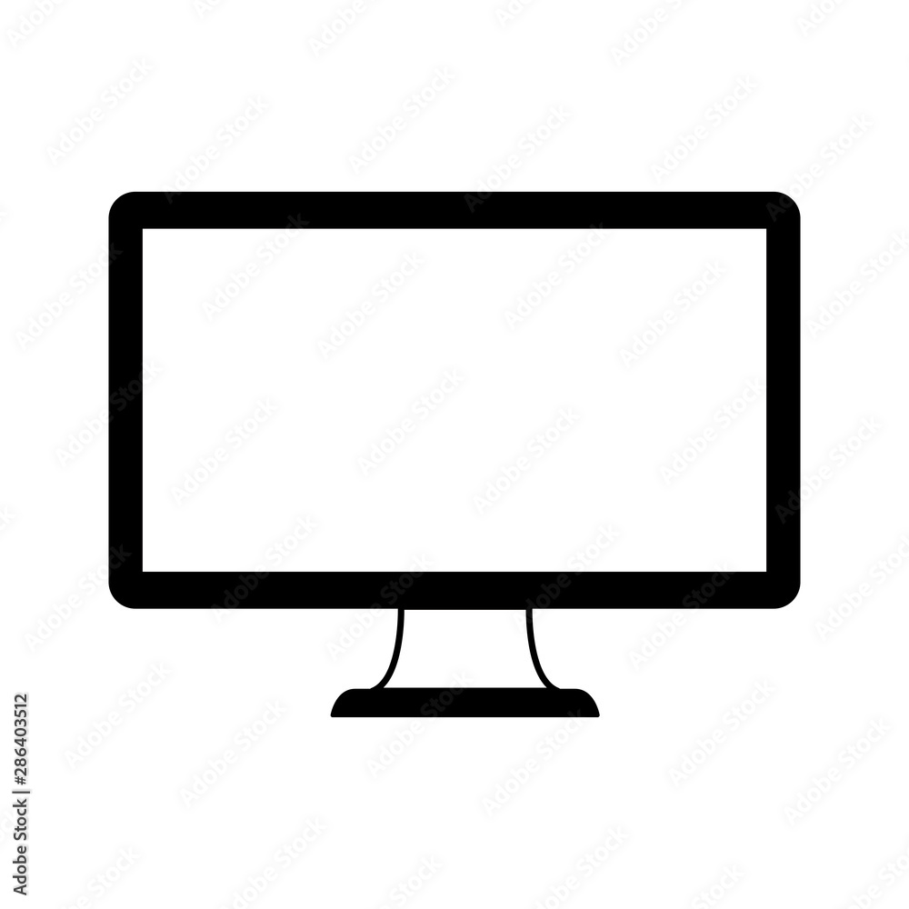 desktop computer device isolated icon desktop computer device isolated icon
