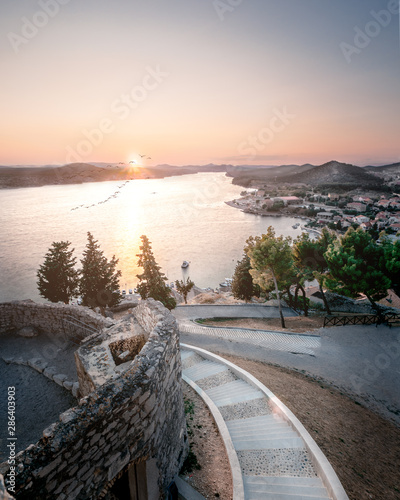 Sunset at Sibenik, Croatia