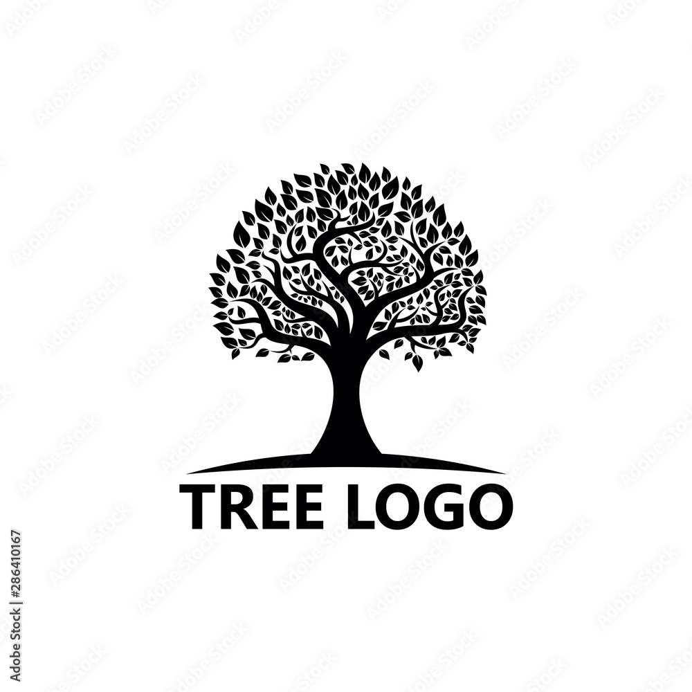 Obraz premium Tree Logo Template Design Vector, Emblem, Design Concept, Creative Symbol, Icon