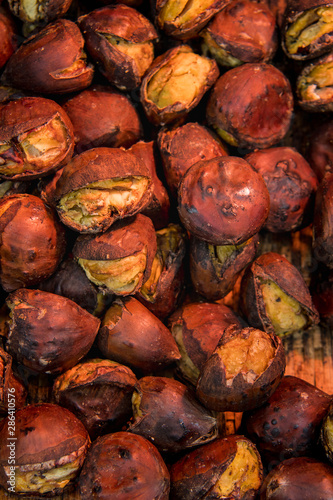 Delicious Roasted chestnuts. ( Tianjin chestnut, Japanese chestnut ) © chuck hsu
