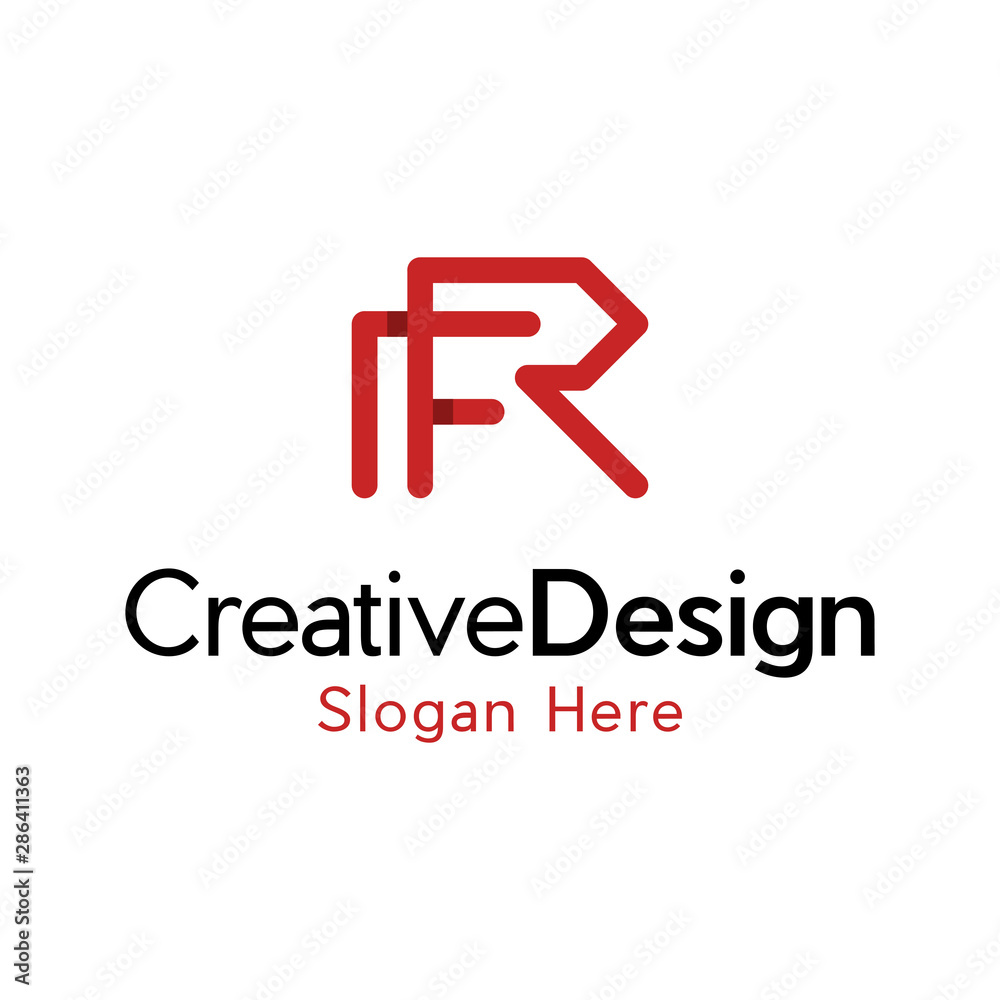 abstract Initial letters FR, logo mono line concept vector, FR logo. Abstract letter FR logotype. Creative minimalism logotype. Universal modern geometric linear logo idea. abstract Initial letters FR, logo mono line concept vector, FR logo. Abstract letter FR logotype. Creative minimalism logotype. Universal modern geometric linear logo idea.