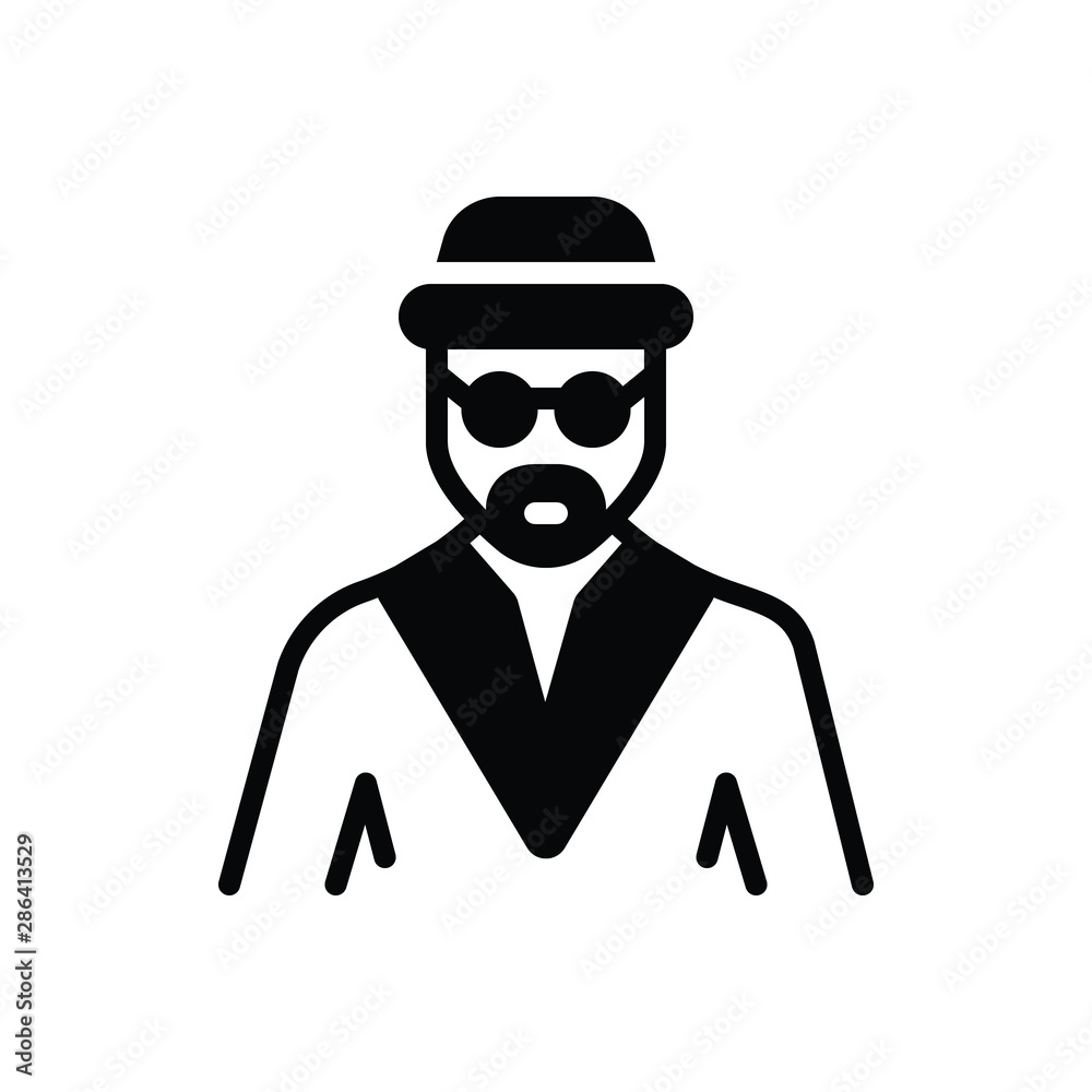 Black solid icon for Jew Black solid icon for Jew