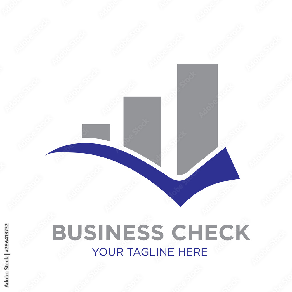 business check logo designs icon modern