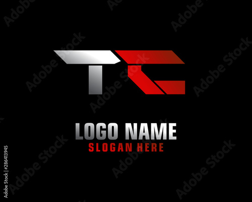 TC Initial letter logo template vector