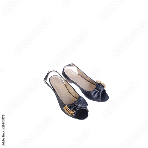 shoe or woman shoe on a background new.