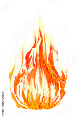 fire symbol on white background
