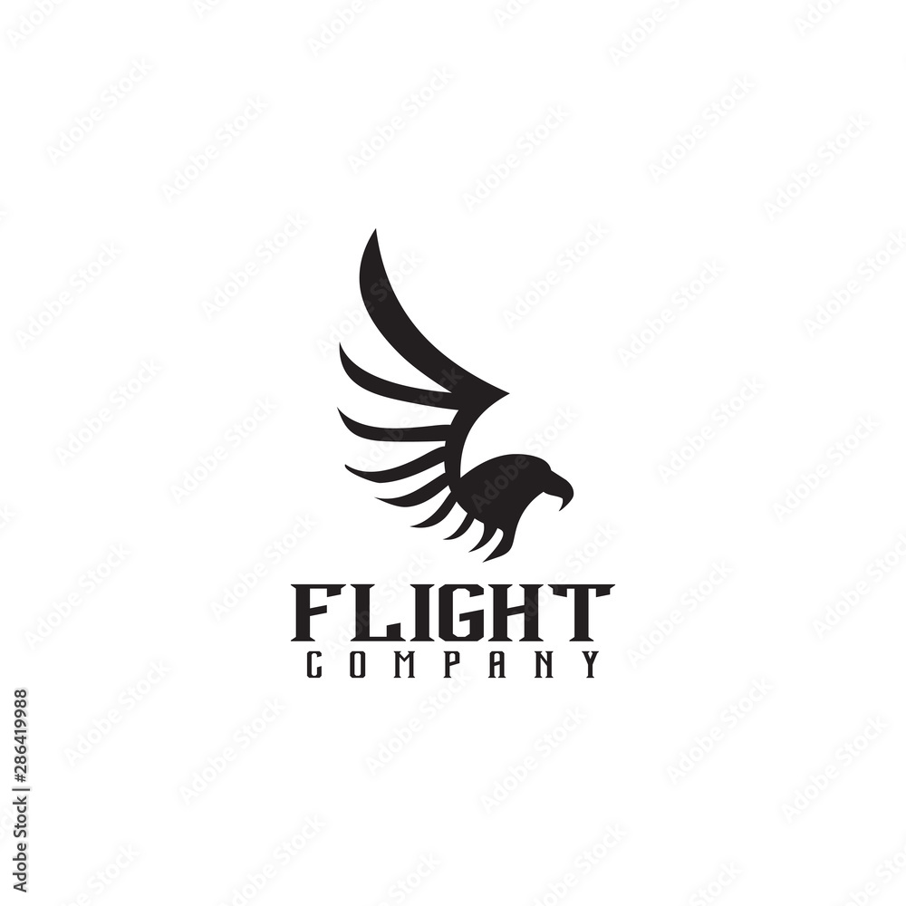 Obraz premium Eagle logo design inspiration vector template